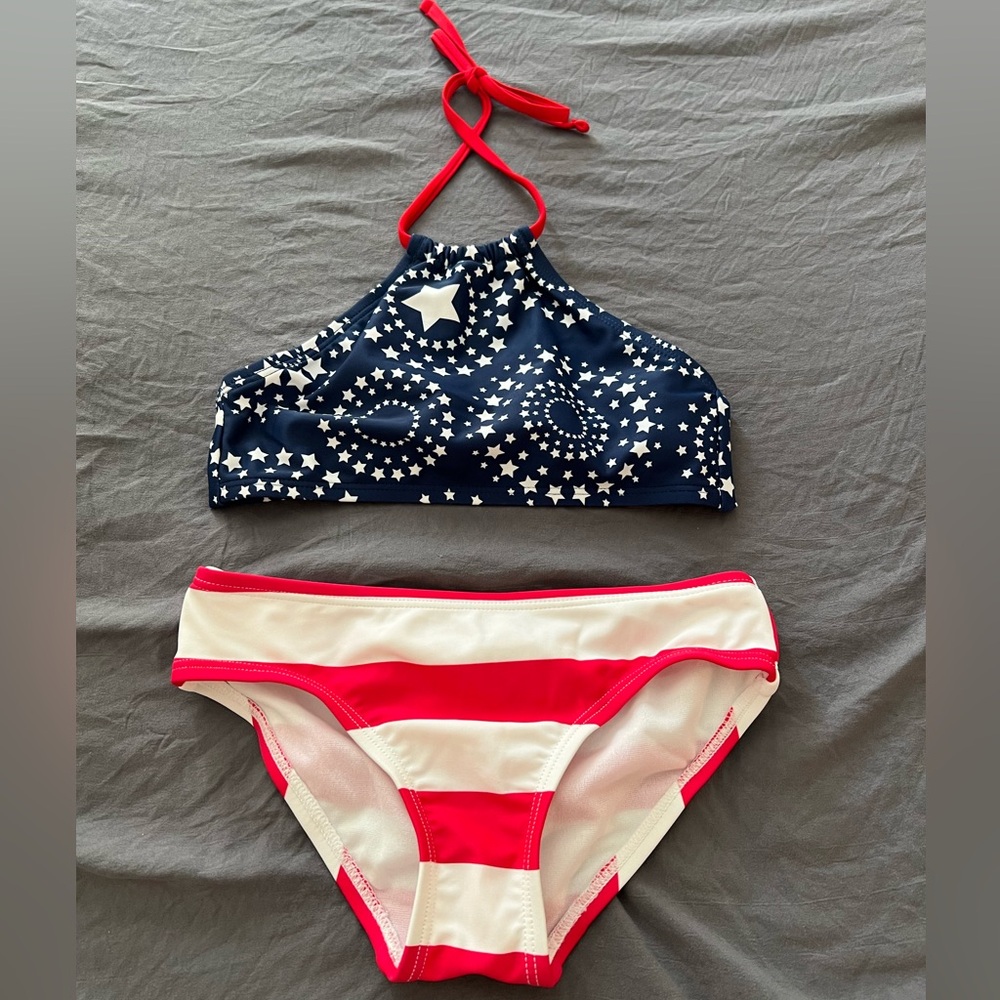 Kami USA Triangle Tie Top Bikini Set